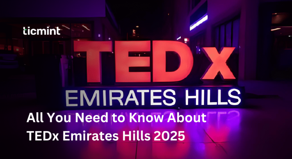 TEDx Emirates Hills - Ticmint TEDx Emirates Hills