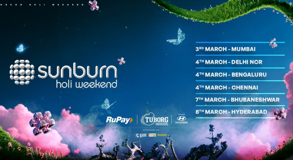 Sunburn holi weekend