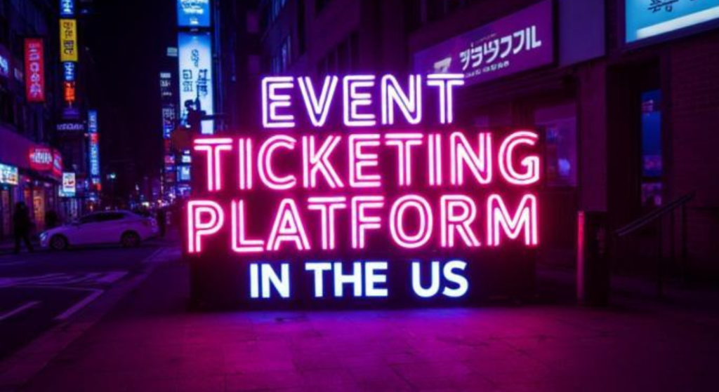 Illustration representing event ticketing platform pricing in the US for organizers