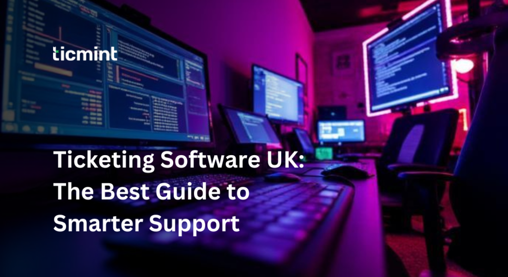 Ticketing software UK dashboard managing service requests and customer support tickets efficiently