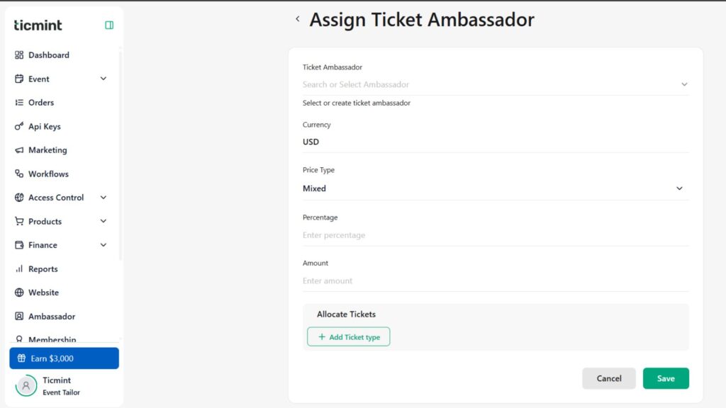 Allocating Ticket Slots